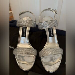 Dolce & Gabbana Satin sandals with fusible rhinestones.